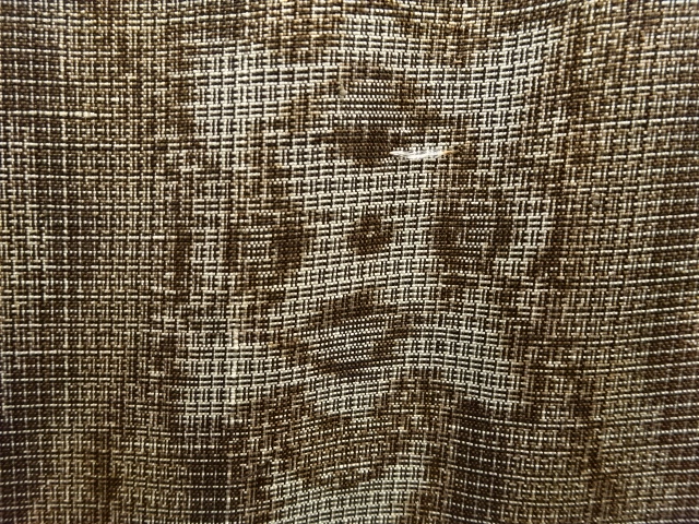 アンティーク　抽象模様織り出し本場村山泥大島紬着物